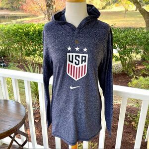 Nike US Women’s Soccer The Nike Tee Marled Long Sleeve Hoody. Size Small.